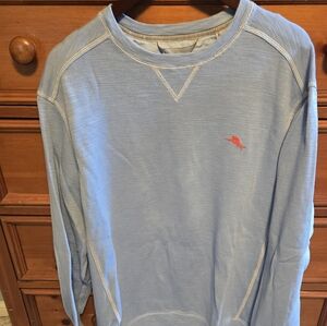 Tommy Bahama Light Blue Sweatshirt with Red Logo